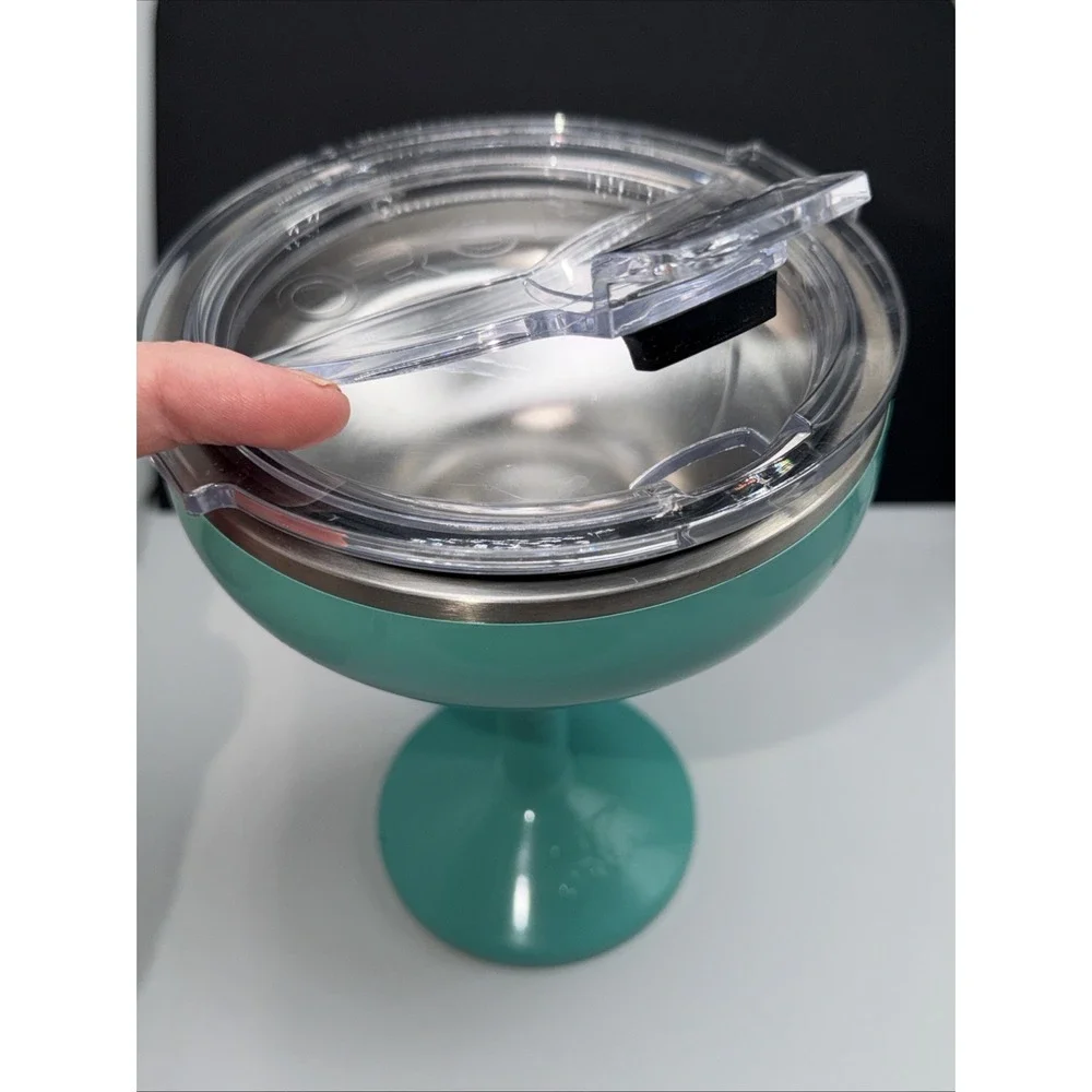 New ORCA Uline Rita Margarita Insulated Cup Stainless W/ Lid‎ Seafoam Teal Cup